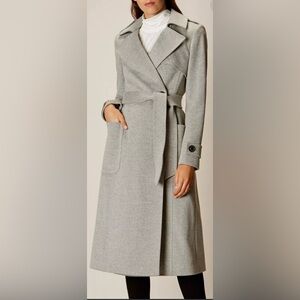 Karen Millen Light Gray Trench Coat